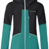 VAUDE Monviso Softshell Jas Dames, Zwart/groen 1 VAUDE Monviso Softshell Jas Dames, Zwart/groen -Sport- En Outdoorkleding vaude monviso softshell jacket women black 1