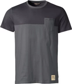 VAUDE Nevis III SS T-Shirt Men, Grijs/zwart
