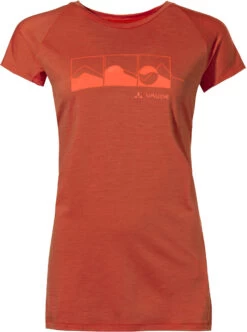 VAUDE Tekoa Wool SS T-shirt Dames, Rood