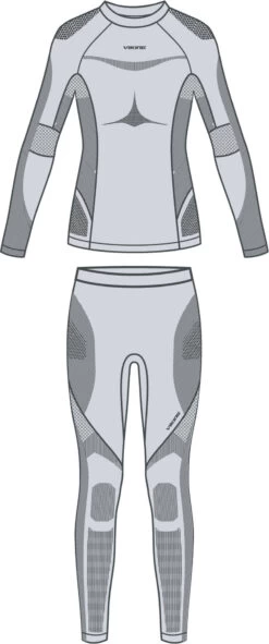Viking Europe Lava Primaloft Ondergoed Set Dames, Grijs