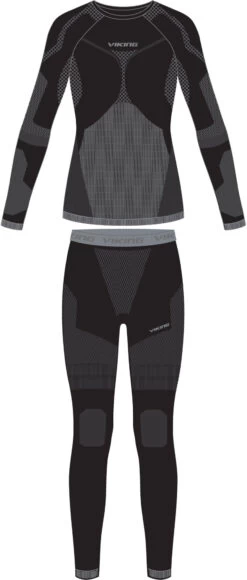 Viking Europe Volcanica Ondergoed Set Dames, Zwart/grijs