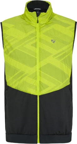 Ziener Nauri Actief Vest Heren, Zwart/groen