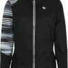 Ziener Nuretta Actieve Jas Dames, Zwart/wit -Sport- En Outdoorkleding ziener nuretta active jacket women black black stripe 1
