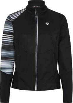 Ziener Nuretta Actieve Jas Dames, Zwart/wit