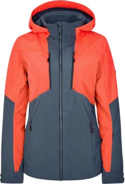 Ziener Tilfa Ski Jas Dames, Grijs/oranje
